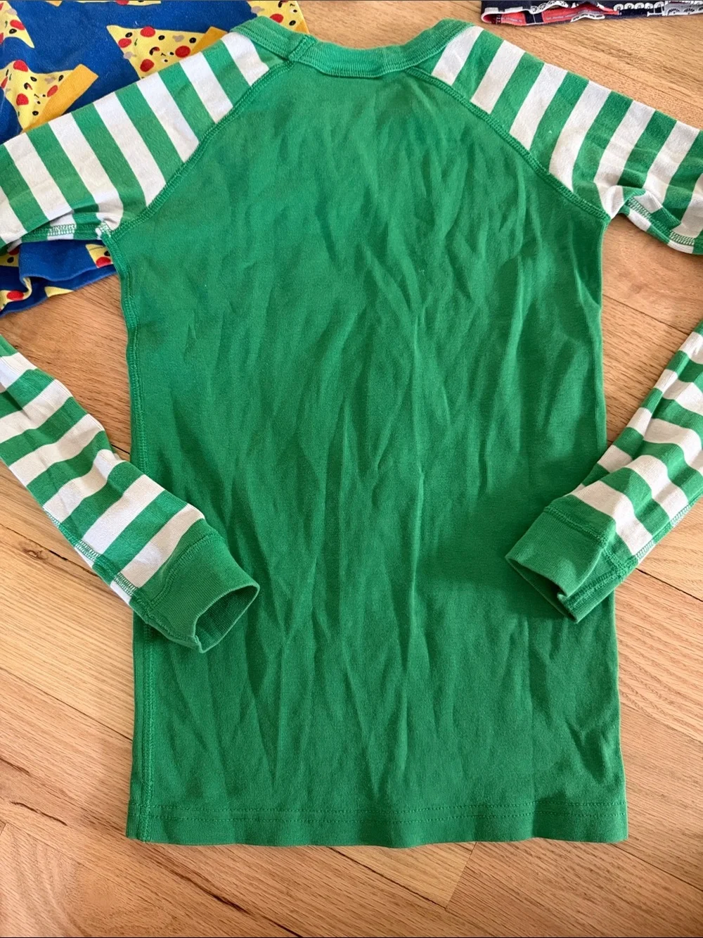 Hanna Andersson Kids Organic Cotton Pajama Bundle boys sz 12